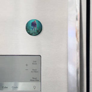 SchlupfrigerJoe schreckliche Zombie-Figur isoliert Magnet