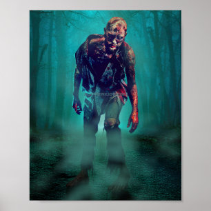 SchlupfrigerJoe schreckliche Zombie-Figur isoliert Poster