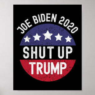 Schluss mit Trump-Präsidentschaftsdebatte Pro Joe  Poster