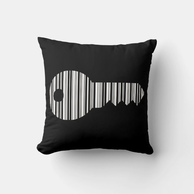 SCHLÜSSEL BAR CODE Schlüssel Barcode Musterdesign Kissen (Vorderseite)