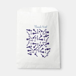 Schlüssel Blau Muster Produkt Geschenktütchen