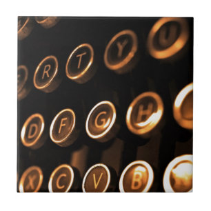 Schlüssel für antike Schreibmaschinen Fliese