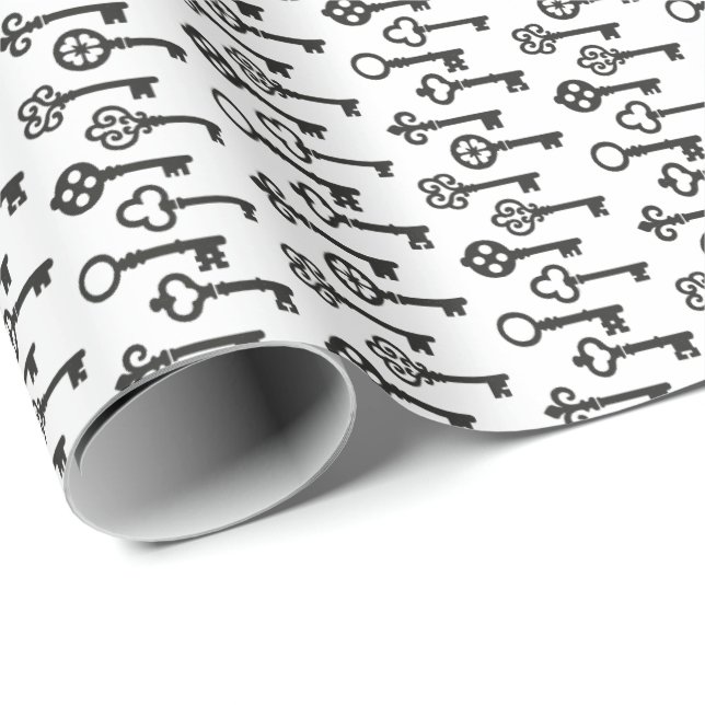 Schlüssel Geschenkpapier (Rolleneckpunkt)