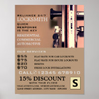 Schlüssel in der Tür, Schlosserwerbung
