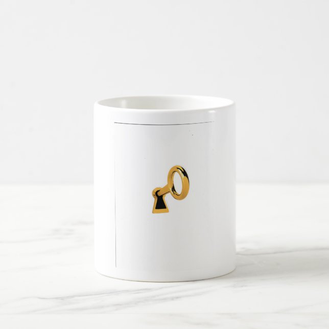 Schlüssel und Schloss Kaffeetasse (Mittel)