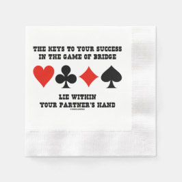 Schlüssel zu Ihrem Erfolg beim Bridge-Spiel liegen Serviette