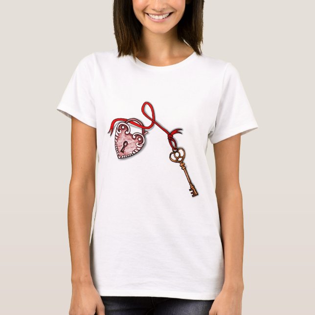 Schlüssel zu meinem Herzen ~ Rot T-Shirt (Vorderseite)