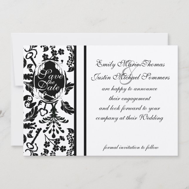 Schlüssel zu meinem Herzen/ Save the Date (Vorderseite)