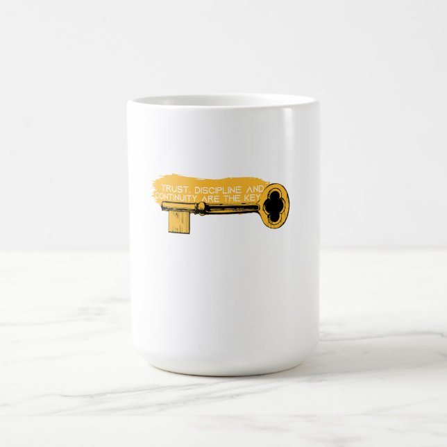 Schlüssel zum Erfolg Kaffeetasse (Mittel)