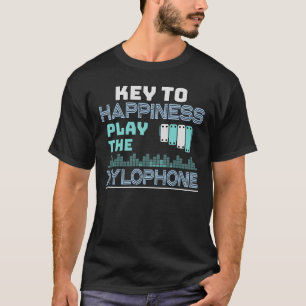 Schlüssel zum Glück spielen Xylophonist T-Shirt
