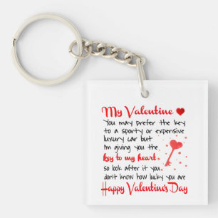   Schlüssel zum Valentinstag meines Herzens Schlüsselanhänger