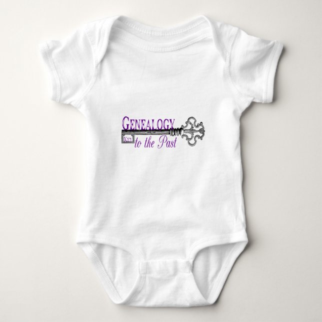 Schlüssel zur Genealogie Baby Strampler (Vorderseite)