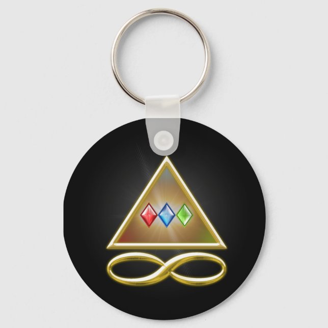 Schlüssel zur Manifestation Schlüsselanhänger (Vorderseite)