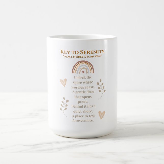 Schlüssel zur Tasse von Serenity Boho - Inspiratio (Mittel)