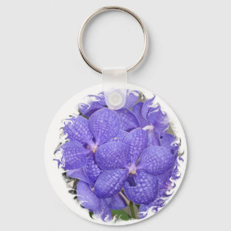 Schlüsselanhänger African Violets Purple Flowers B