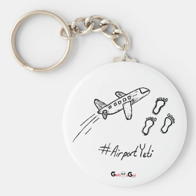 Schlüsselanhänger "Airport Yeti" (Vorne)