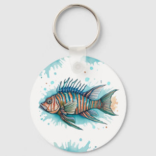 Schlüsselanhänger - Aquarell-Serie: Rotfeuerfisch