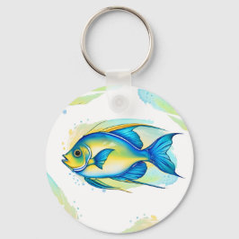 Schlüsselanhänger - Aquarellreihe: Angelfish