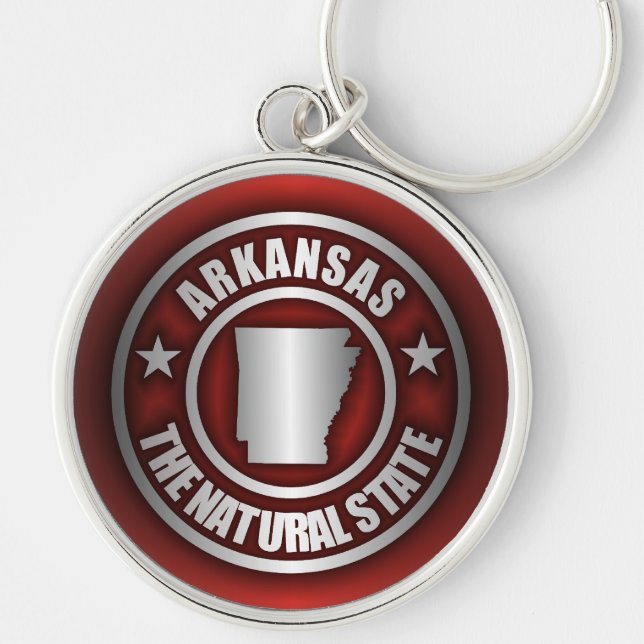 Schlüsselanhänger "Arkansas Steel" (rot) (Vorne)