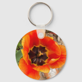 Schlüsselanhänger aus Blumenmetall