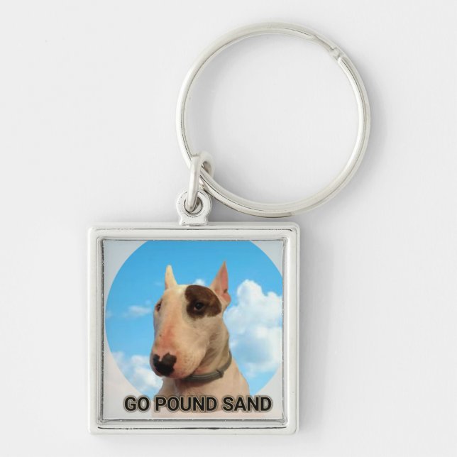 Schlüsselanhänger aus feinem Sand (Vorne)