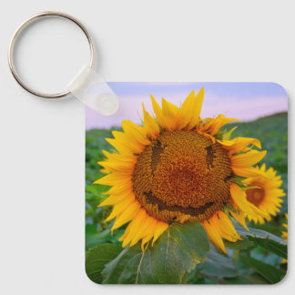 Schlüsselanhänger aus Metall - Sonnenblumen