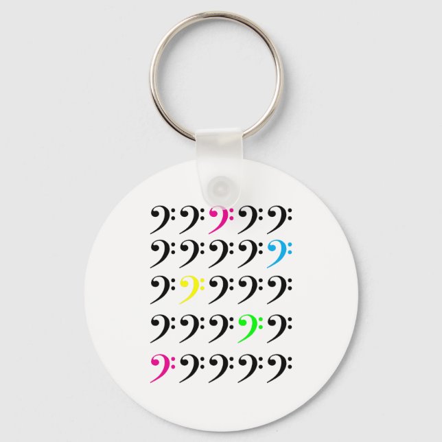 Schlüsselanhänger Bass Clef (Vorderseite)
