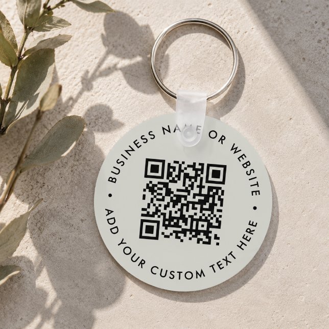 Schlüsselanhänger | Benutzerdefinierter QR-Code Ge (Interactive editable QR code keychains to promote your business, products or services.)