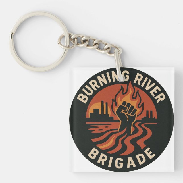 Schlüsselanhänger Burning River Brigade (Vorderseite)