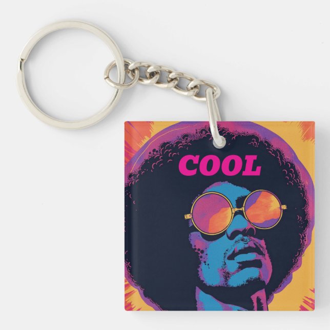 Schlüsselanhänger cool/Retro (Vorderseite)