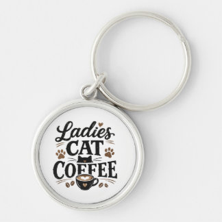 Schlüsselanhänger Damen Katzenkaffee – Süßes Gesch
