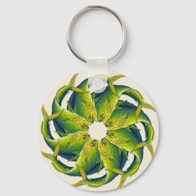 Schlüsselanhänger Delphine (Mahi Mahi) (Vorderseite)