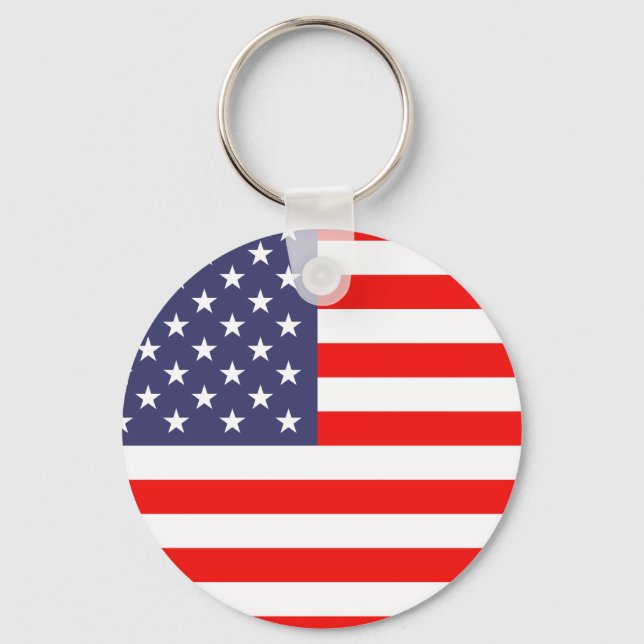 Schlüsselanhänger der amerikanischen Flagge (Vorderseite)