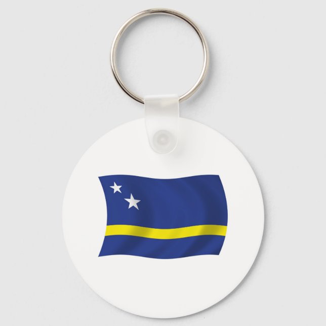 Schlüsselanhänger der Curacao-Flagge (Vorderseite)