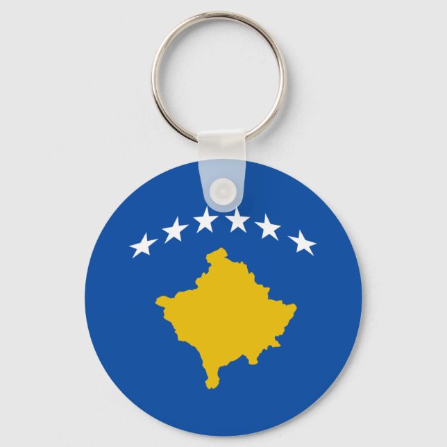 Schlüsselanhänger der Fischereiflagge im Kosovo (Vorderseite)