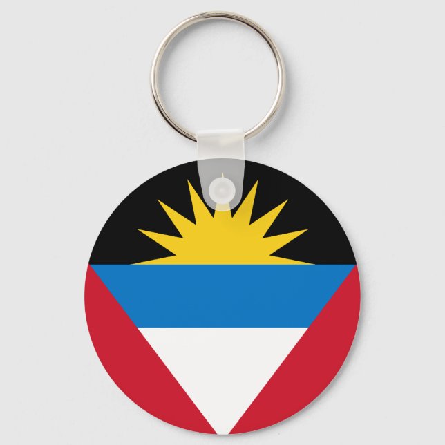 Schlüsselanhänger der Flagge von Antigua und Barbu (Vorderseite)