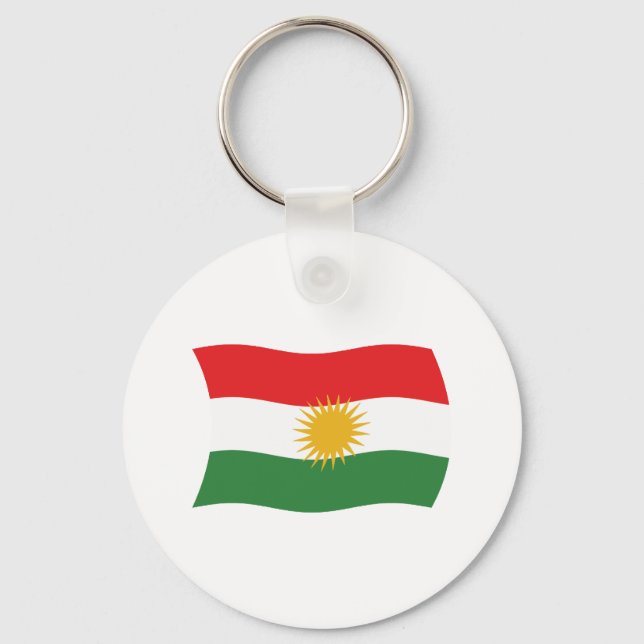 Schlüsselanhänger der kurdischen Flagge (Vorderseite)
