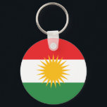 Schlüsselanhänger der kurdischen Flagge<br><div class="desc">Schlüsselanhänger der kurdischen Flagge</div>