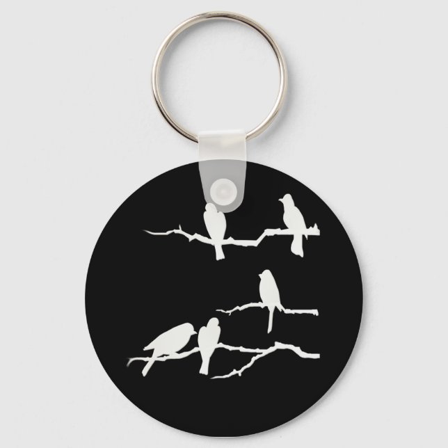 Schlüsselanhänger der Silhouette White Bird (Vorderseite)