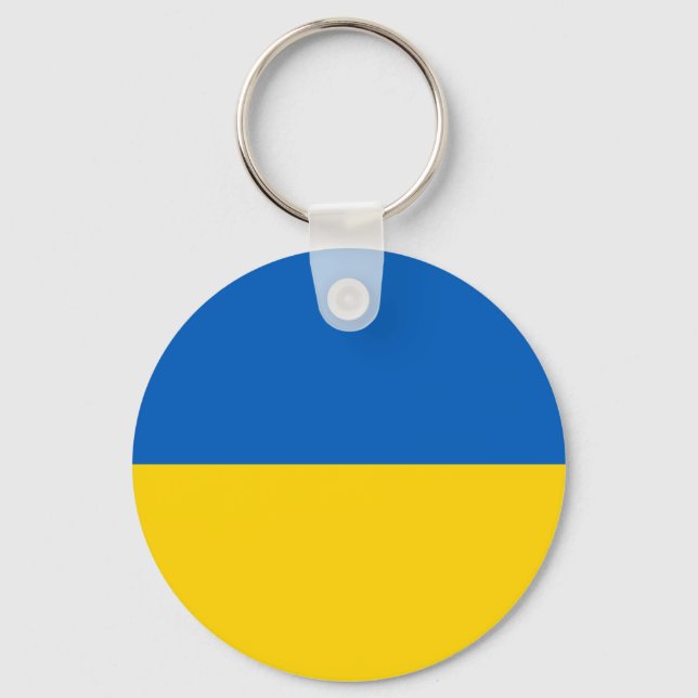 Schlüsselanhänger der ukrainischen Flagge (Vorderseite)