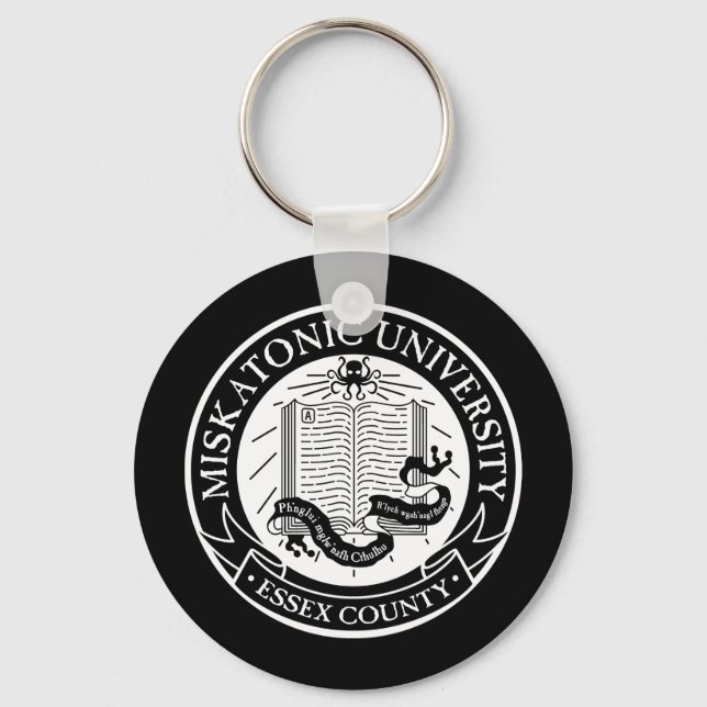 Schlüsselanhänger der Universität Miskatonic (Vorderseite)