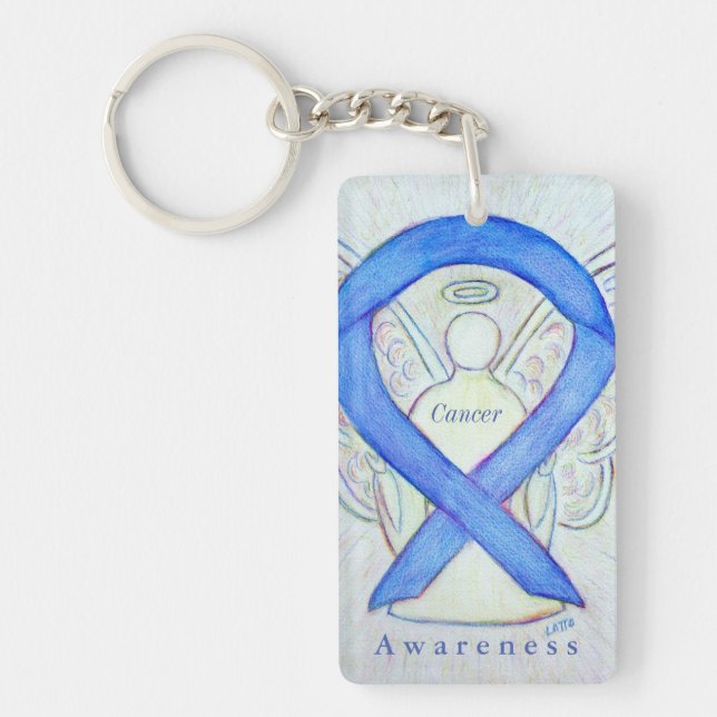 Schlüsselanhänger des Angel Violet Awareness Ribbo (Vorderseite)