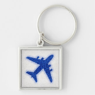 Schlüsselanhänger des blauen Glitzer
