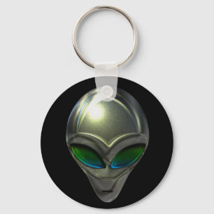 Schlüsselanhänger des Metallalien-Kopf-02