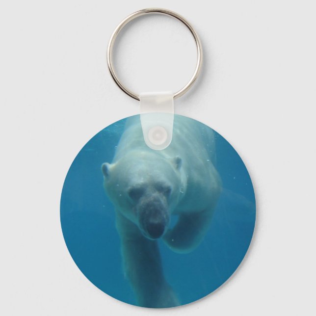 Schlüsselanhänger des Polarbären schwimmen (Vorderseite)