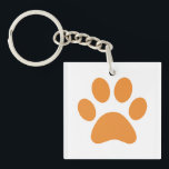 Schlüsselanhänger einfügen<br><div class="desc">Fun Paw Print Design für Tierfreunde!</div>