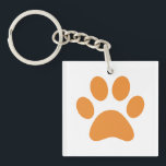 Schlüsselanhänger einfügen<br><div class="desc">Fun Paw Print Design für Tierfreunde!</div>
