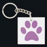Schlüsselanhänger einfügen<br><div class="desc">Fun Paw Print Design für Tierfreunde!</div>