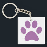 Schlüsselanhänger einfügen<br><div class="desc">Fun Paw Print Design für Tierfreunde!</div>