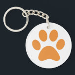 Schlüsselanhänger einfügen<br><div class="desc">Fun Paw Print Design für Tierfreunde!</div>
